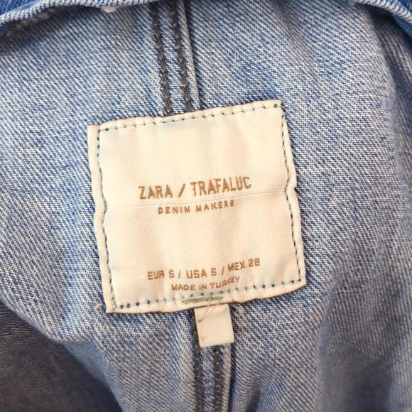 Zara | Oversized Embroidered Denim Overalls 📦 - Picture 8 of 8